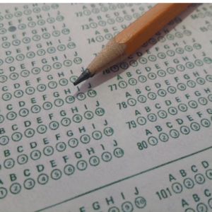 OMR sheets with pencil